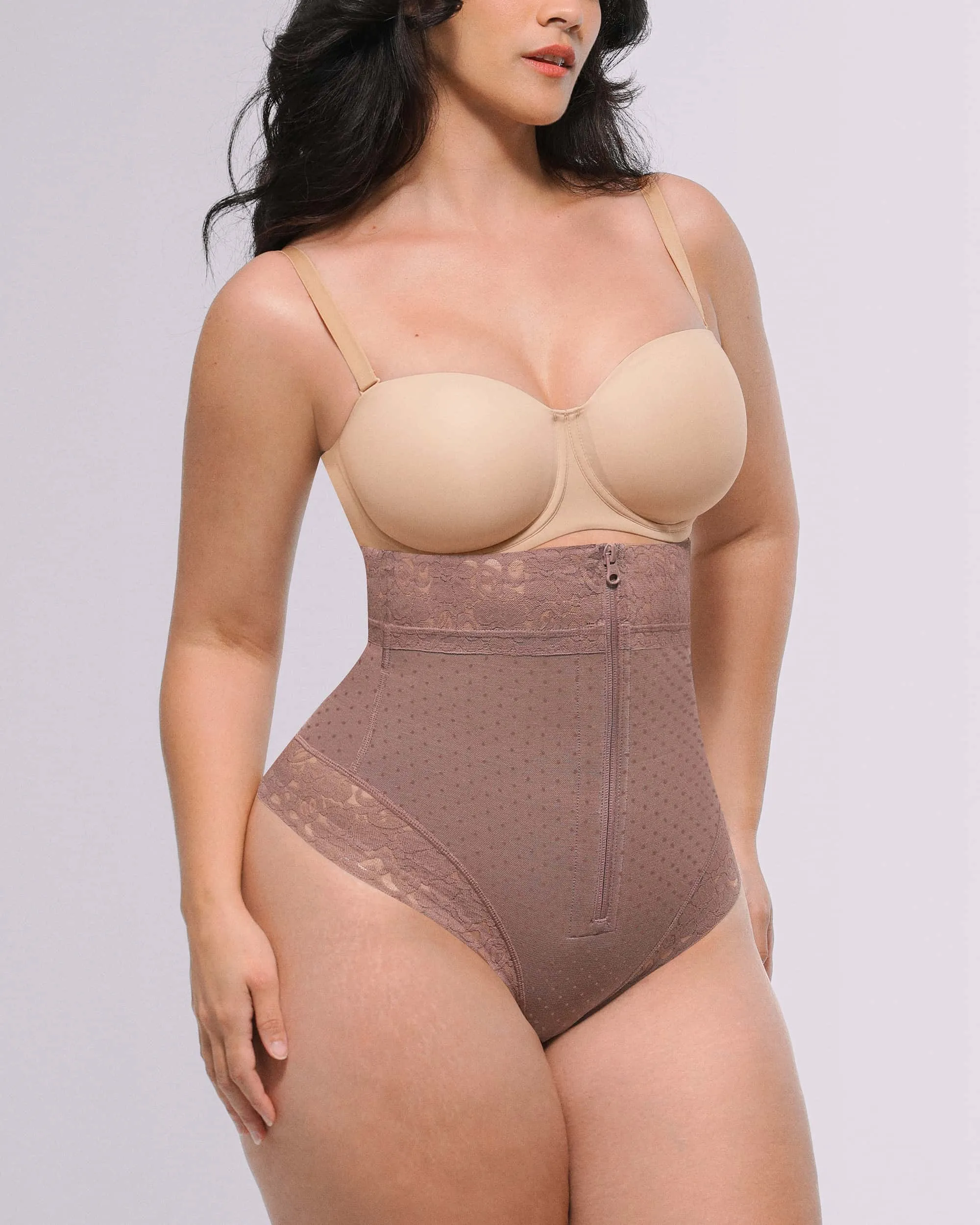 Bare Essentials™ AirSlim® High-Waisted Polka Dot Shaping Thong - Image 12