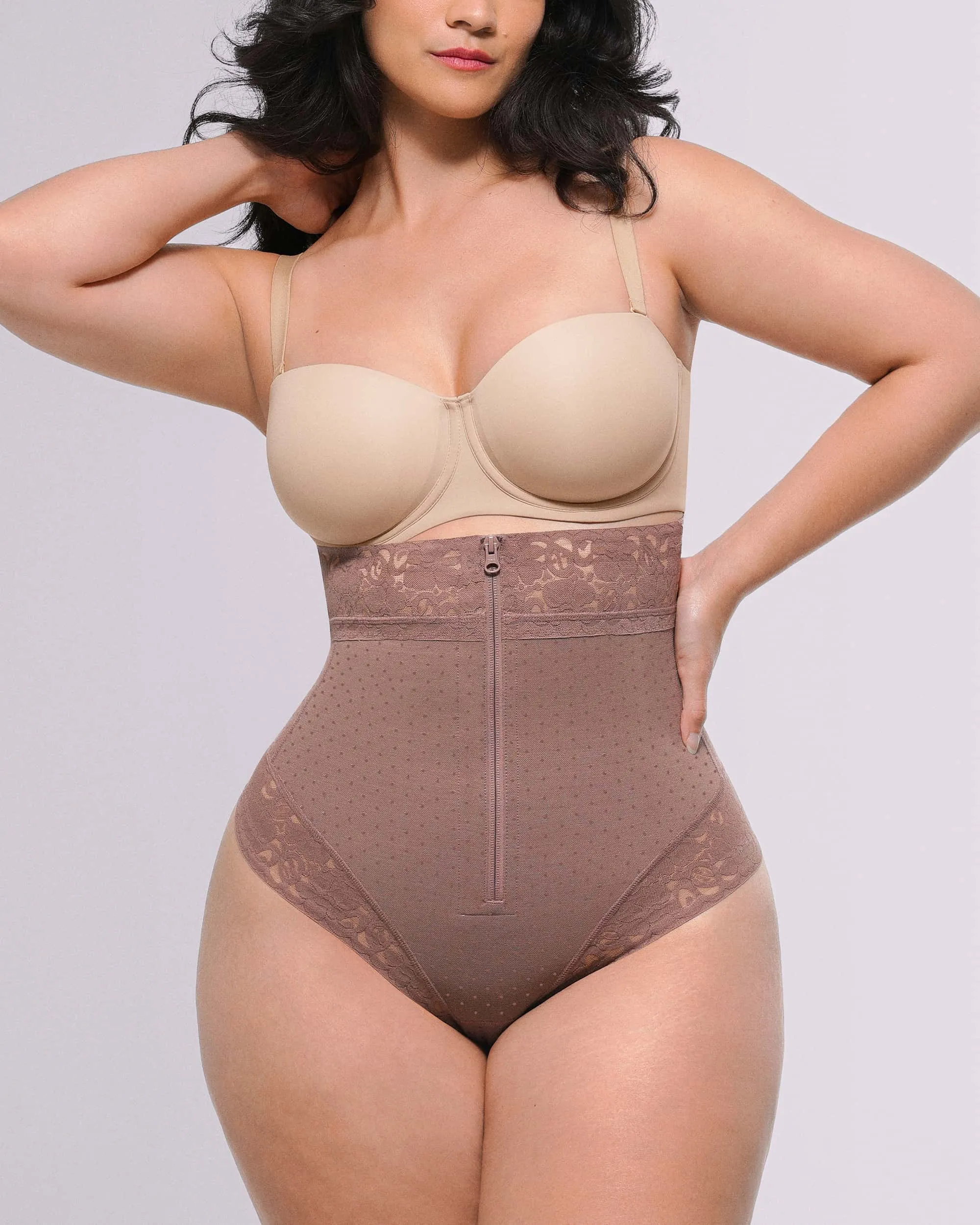 Bare Essentials™ AirSlim® High-Waisted Polka Dot Shaping Thong - Image 13
