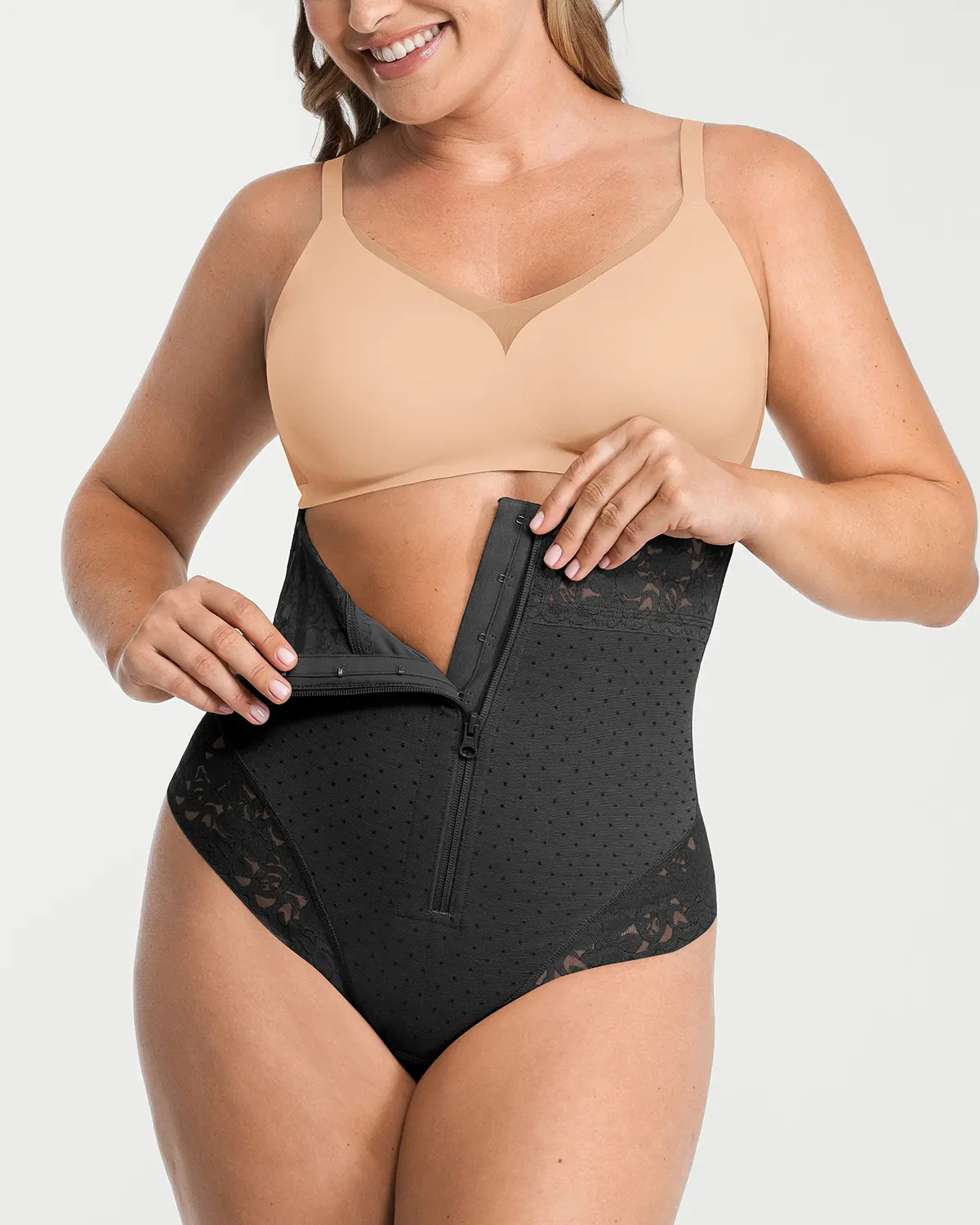 Bare Essentials™ AirSlim® High-Waisted Polka Dot Shaping Thong - Image 26