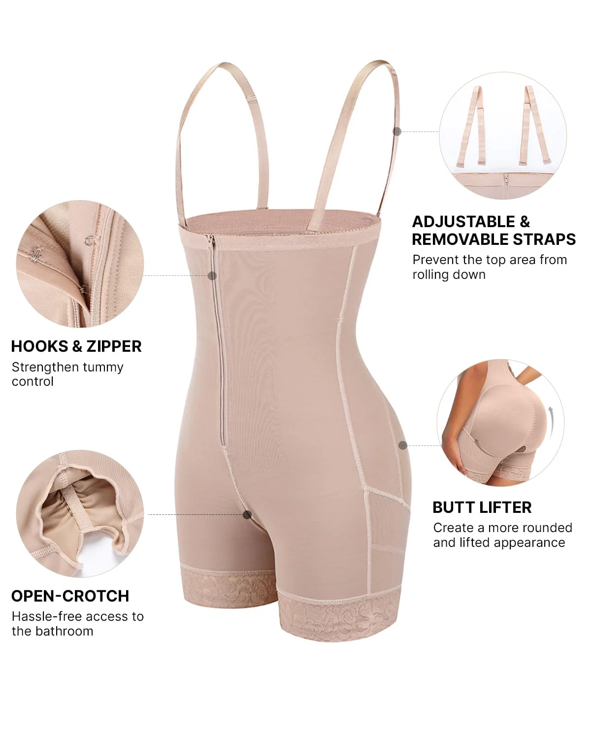 Bare Essentials™ AirSlim® Tummy Control Mid Thigh Short - Image 3