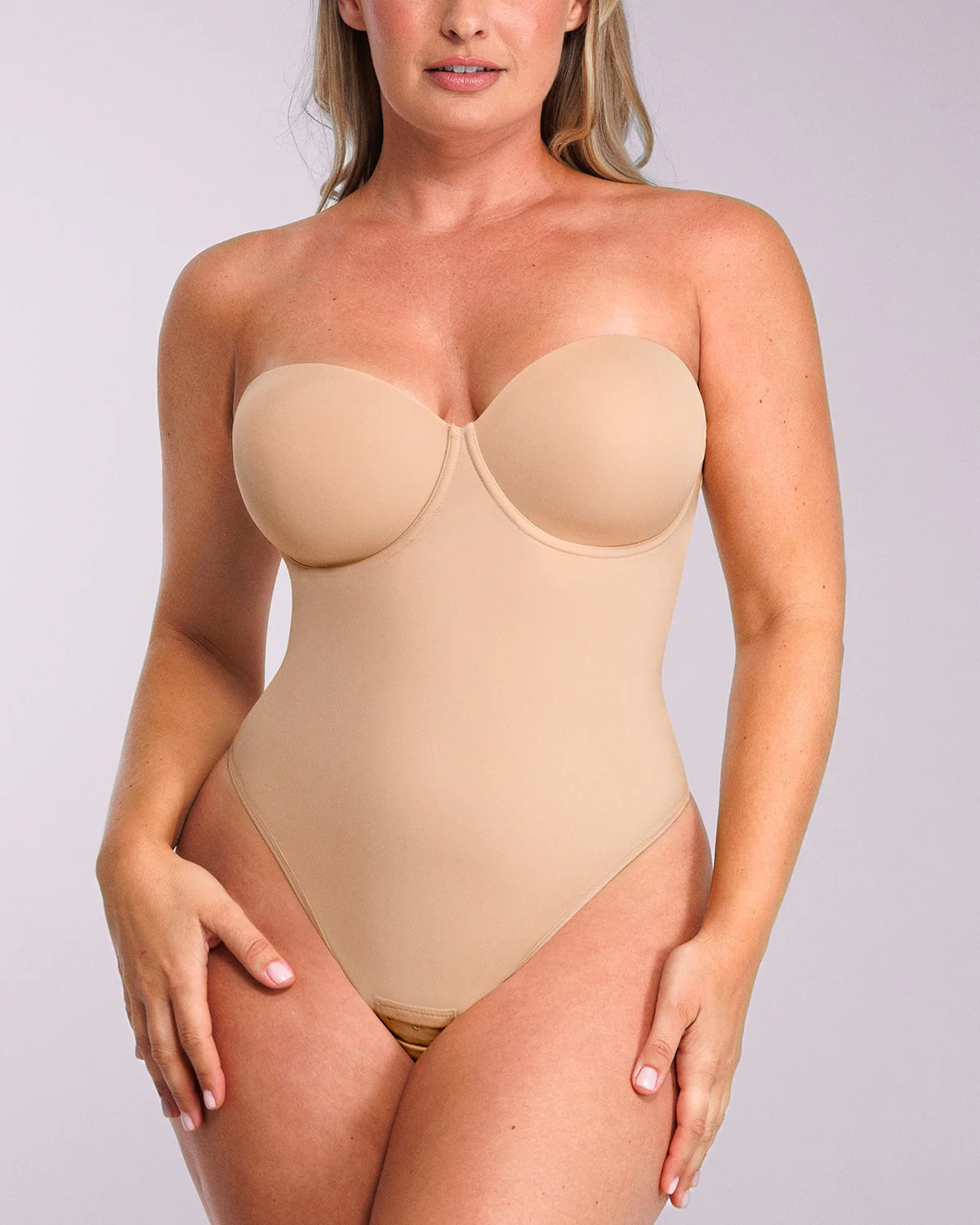 Bare Essentials™ AirSlim® Strapless Thong Bodysuit - Image 11