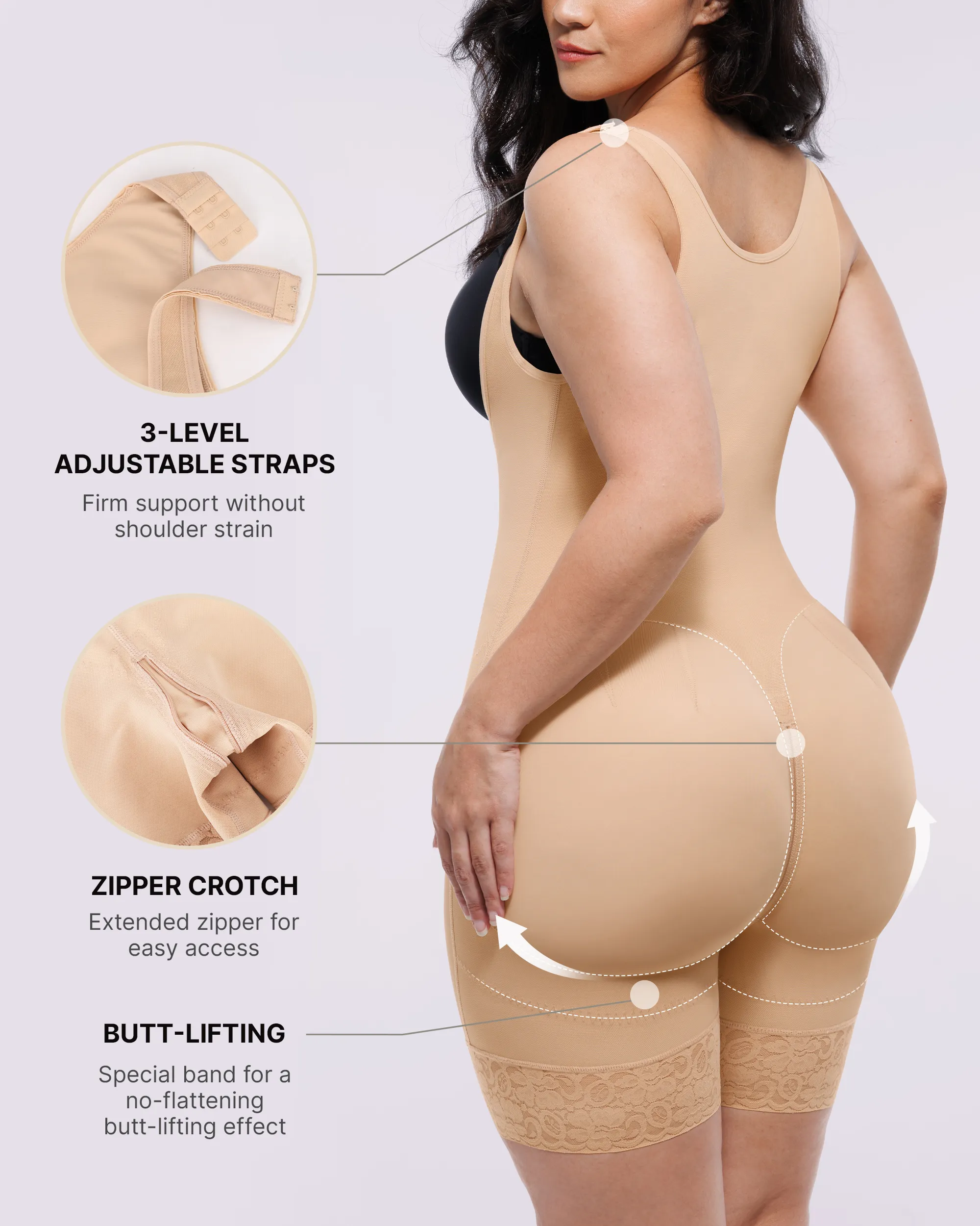 BOOT-YEAH™ AirSlim® Extreme Compression Open Bust Bodysuit - Image 2