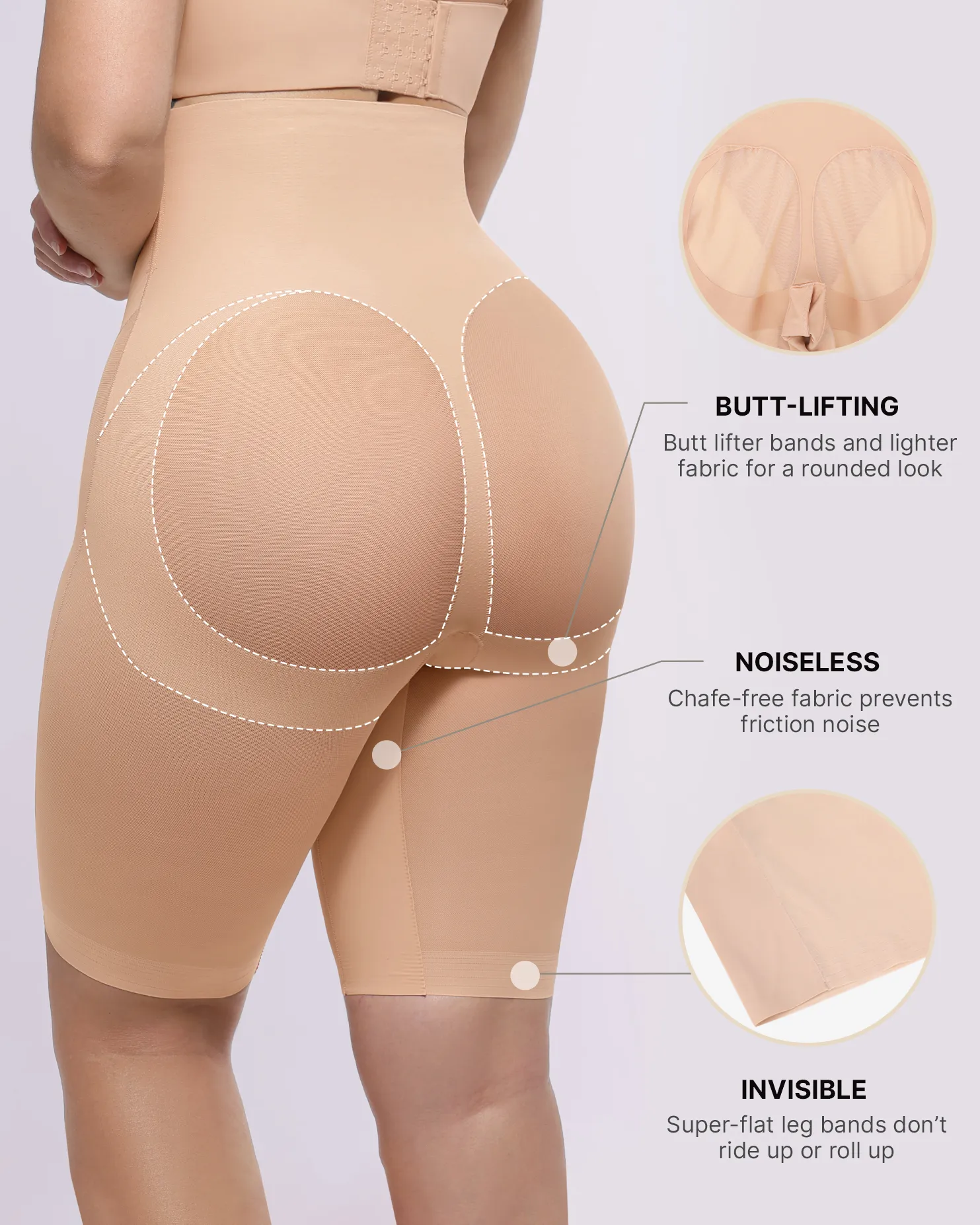 BOOT-YEAH™ MeshSmooth™ Butt-Lifting Above-Knee Short - Image 10
