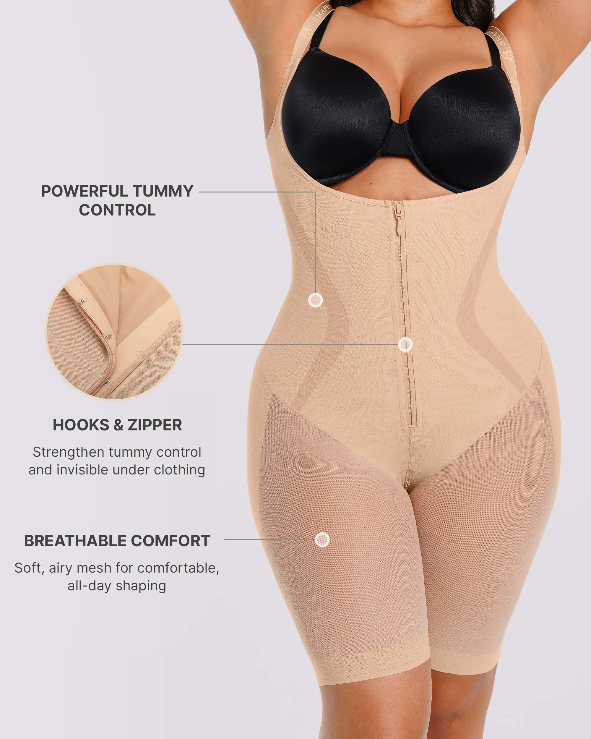 Curve Code™ Airy Comfy Smoothing Bodysuit - Image 15
