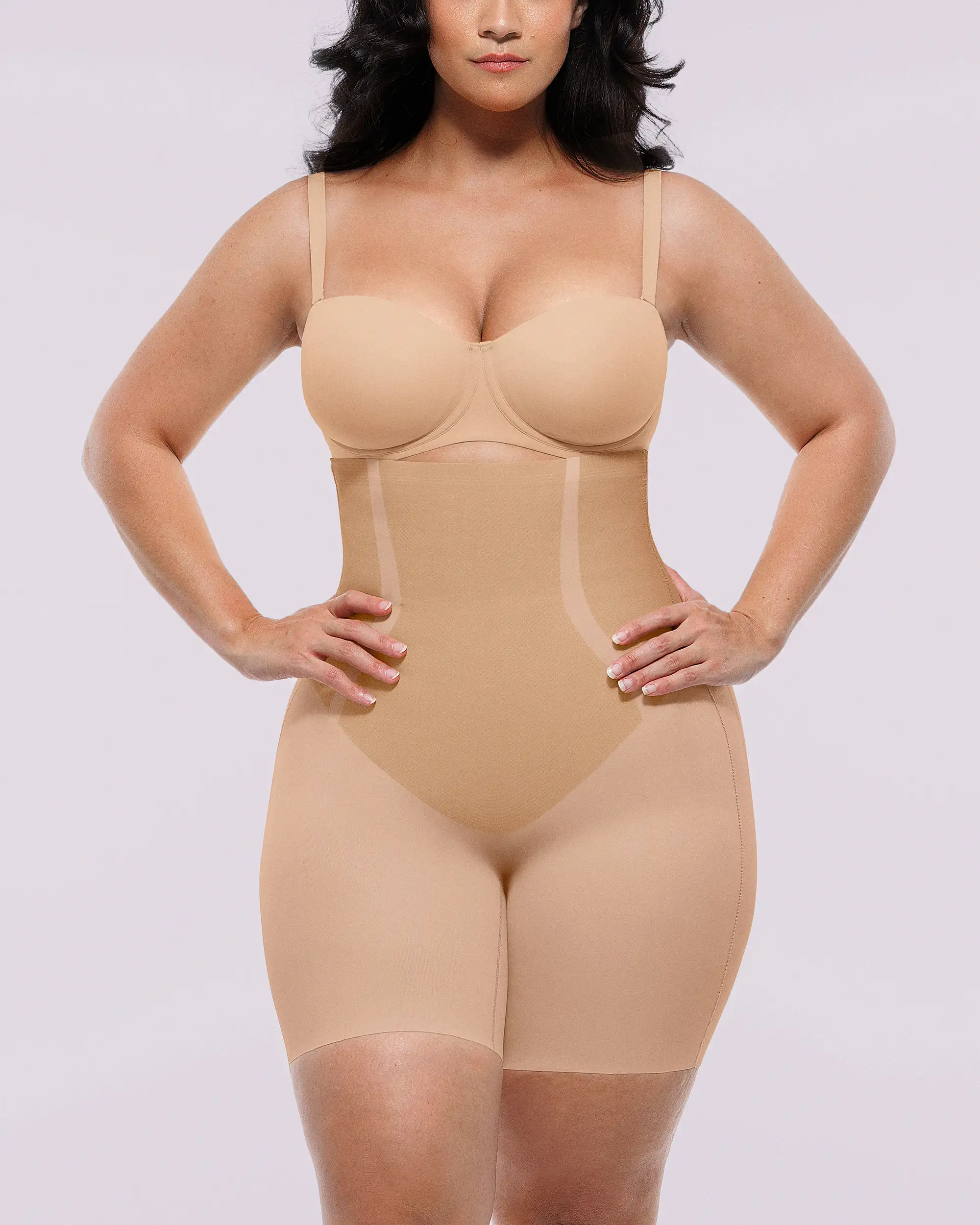 Curve Code™ LYCRA®FitSense™ High-Waisted Mid Thigh Short - Image 10